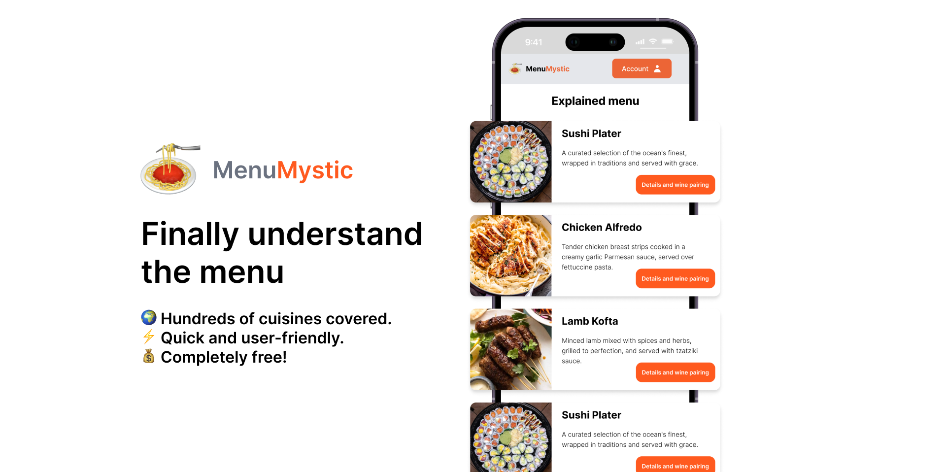 Menu Mystic